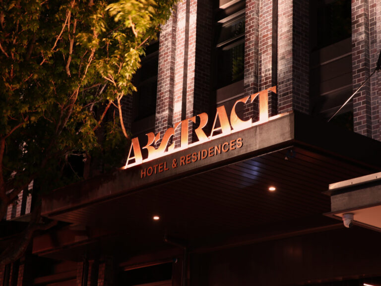 Modern interior of Abstract Hotel Auckland showcasing chic design elements.