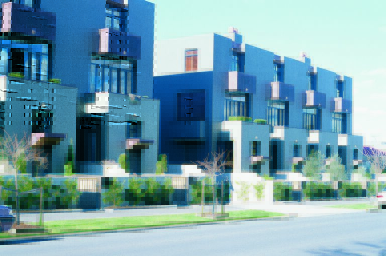 Architectural rendering of Maunsell Street townhouses in Parnell.