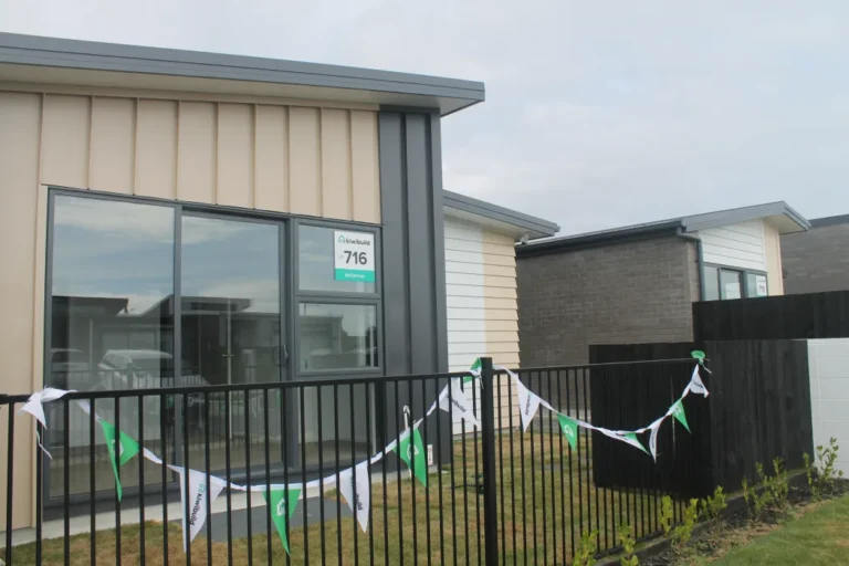 Construction site representing KiwiBuild housing project.
